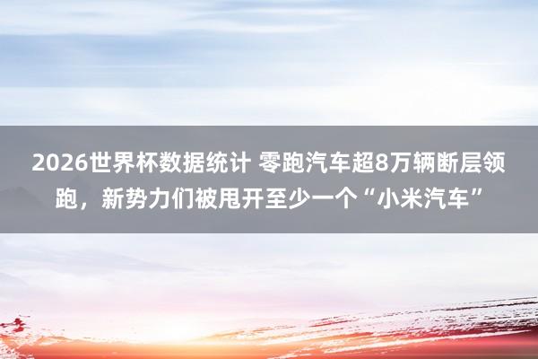 2026世界杯数据统计 零跑汽车超8万辆