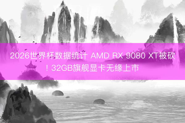 2026世界杯数据统计 AMD RX 9080 XT被砍! 32GB旗舰显卡无缘上市